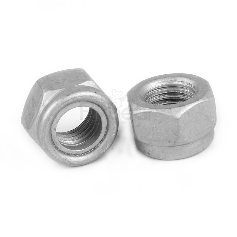 鍍焦美特涂層六角尼龍鎖緊螺母