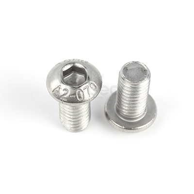 304不銹鋼A2-70鈍化處理240h內(nèi)六角平圓頭螺釘ISO7380-1