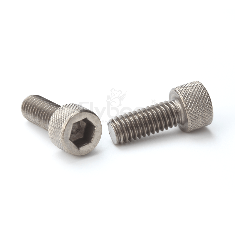 TA2鈦本色內(nèi)六角圓柱頭全牙滾花螺釘GB70.1