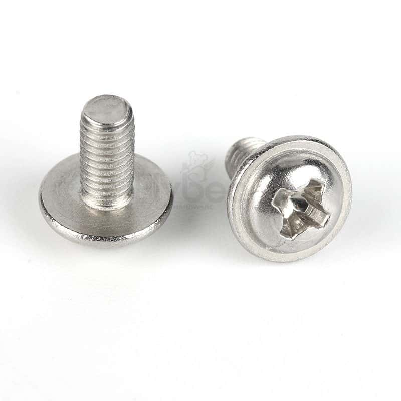 304不銹鋼十字盤頭凸緣螺釘DIN967