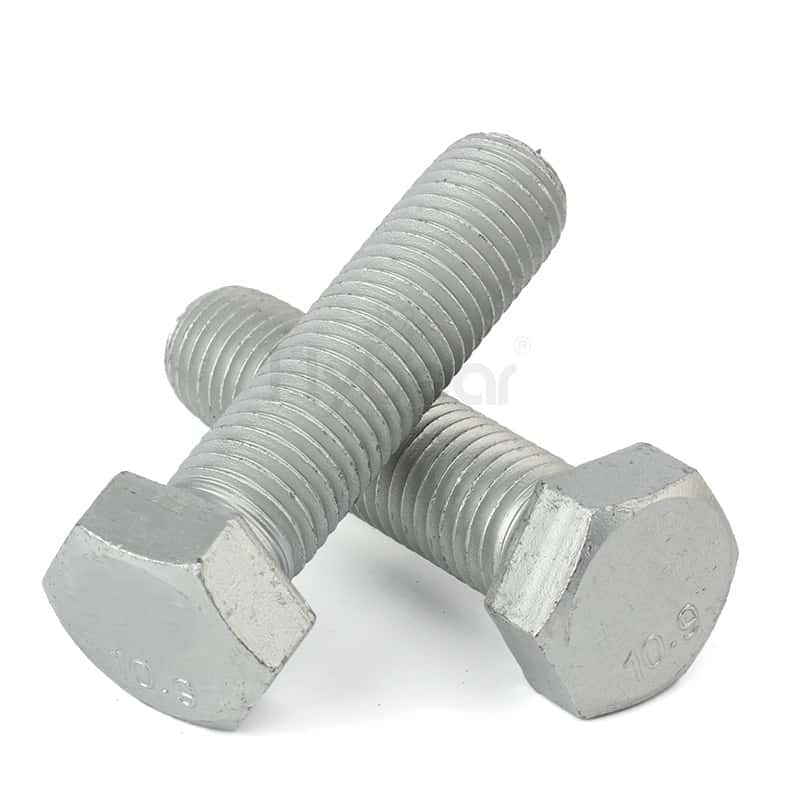 合金鋼先熱處理后滾牙外六角全牙螺栓GB/T5783-2016