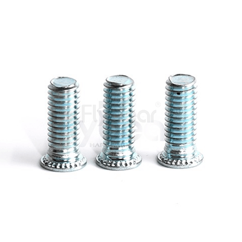 碳鋼9.8級藍(lán)白鋅定制壓鉚螺釘