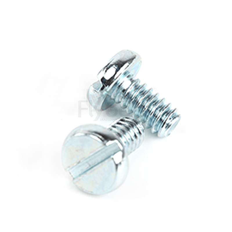 碳鋼美制2級(jí)環(huán)保藍(lán)白鋅開槽盤頭螺釘ASMEB18.6.3