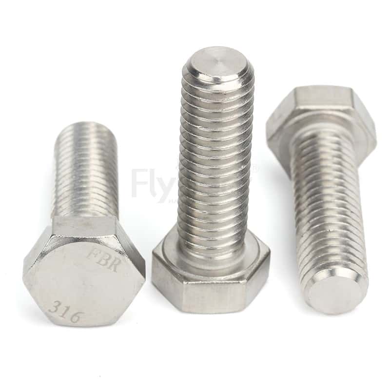 A193.B8M(316)不銹鋼外六角全牙螺栓(固溶)ASME/ANSIB18.2.1Table2