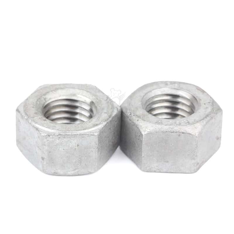 碳鋼熱浸鍍鋅A153ClassC美制六角重型螺母ASME18.2.2