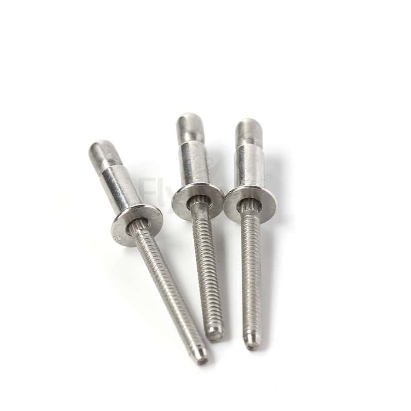 316不銹鋼開口型平圓頭抽芯鉚釘51級GB12618.4