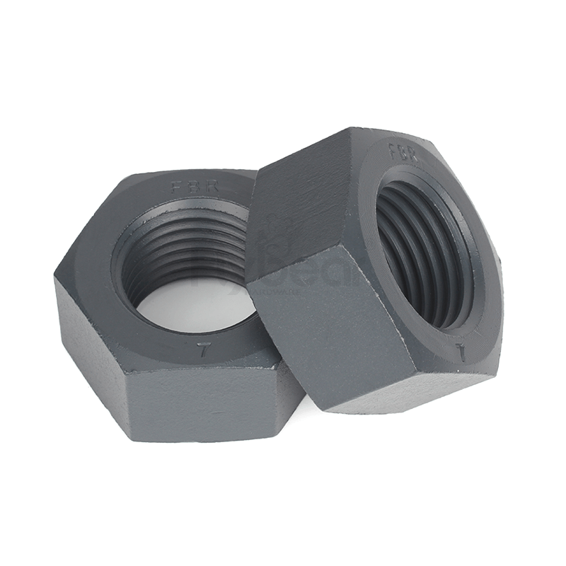 A194 GR.7合金鋼華?；疑F氟龍米制六角螺母ASMEB18.2.4.1M