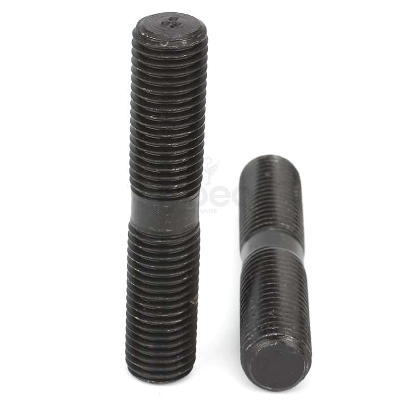 碳鋼8.8級(jí)發(fā)黑等長雙頭螺柱B級(jí)倒角GB901B