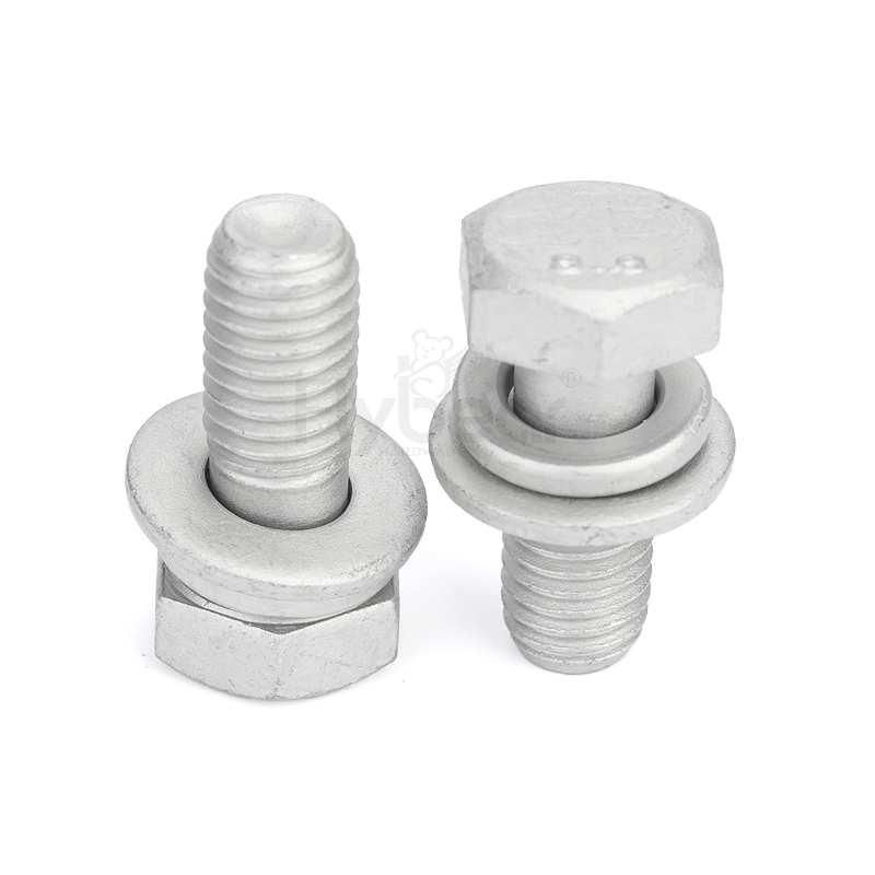 碳鋼8.8級環(huán)保達克羅DACROMET(1000h)六角頭帶平彈墊組合螺栓GB9074.17
