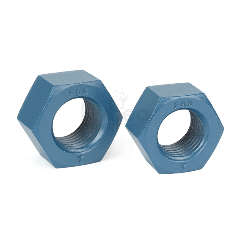 A194 GR.7合金鋼華福藍(lán)色鐵氟龍米制六角螺母ASMEB18.2.4.1M
